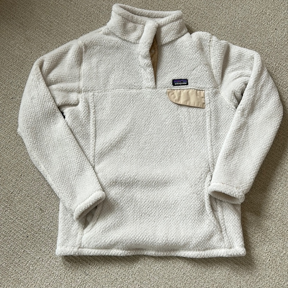 Girls Patagonia Fleece Pullover Re-Tool Snap-T